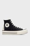 Chuck Taylor All Star Lift Renk Bloklu Kalın Taban Sneaker Kadın Ayakkabı A12552C 001 SİYAH