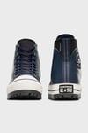 Chuck Taylor Logolu Hakiki Deri Su Geçirmez Sneaker Unisex Ayakkabı A08558C 401 LACİVERT