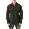 Çift Cepli Fermuarlı Slim Fit Kışlık Erkek Gömlek CF21W112925 HAKİ