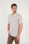 Çizgili Kısa Kollu Düğmeli Erkek Polo T Shirt 5904026 KAHVE