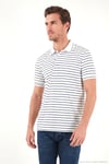 Çizgili Kısa Kollu Düğmeli Erkek Polo T Shirt 5904026 İNDİGO