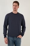 Çizgili Pamuklu Bisiklet Yaka Erkek Sweat 5905241 İNDİGO