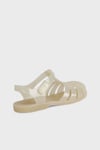 Clasica Cristal Kafes Tasarımlı Cırtlı Unisex Çocuk Sandalet BB338 AÇIK BEJ
