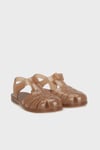 Clasica Cristal Kafes Tasarımlı Cırtlı Unisex Çocuk Sandalet BB338 SÜTLÜ KAHVE