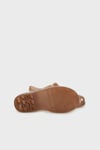 Clasica Cristal Kafes Tasarımlı Cırtlı Unisex Çocuk Sandalet BB338 SÜTLÜ KAHVE