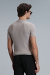 Class Fitilli Bisiklet Yaka Regular Fit İnce Kısa Kollu Triko Erkek Kazak 111090078 BEJ