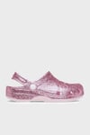 Classic Chunky Glitter Clog K Simli Çıkarılabilir Kayışlı Kız Çocuk Terlik 211939-6ZW PEMBE