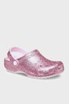 Classic Chunky Glitter Clog K Simli Çıkarılabilir Kayışlı Kız Çocuk Terlik 211939-6ZW PEMBE