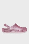 Classic Chunky Glitter Clog T Simli Kız Çocuk Terlik 211940-6ZW PEMBE