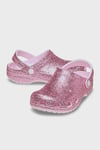 Classic Chunky Glitter Clog T Simli Kız Çocuk Terlik 211940-6ZW PEMBE