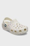 Classic Glow Paint Splatter Clog Sandalet Kız Çocuk Terlik 212495-2MT BEYAZ