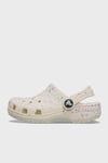 Classic Glow Paint Splatter Clog T Desenli Unisex Çocuk Terlik 212669-2MT BEYAZ