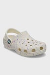 Classic Glow Paint Splatter Clog T Desenli Unisex Çocuk Terlik 212669-2MT BEYAZ