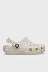 Classic Glow Paint Splatter Clog T Desenli Unisex Çocuk Terlik 212669-2MT BEYAZ