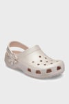 Classic Pearl Shine Clog K Logolu Çıkarılabilir Kayışlı Kız Çocuk Terlik 212814-6UR BEJ