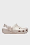 Classic Pearl Shine Clog K Logolu Çıkarılabilir Kayışlı Kız Çocuk Terlik 212814-6UR BEJ