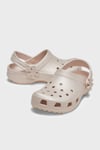 Classic Pearl Shine Clog K Logolu Çıkarılabilir Kayışlı Kız Çocuk Terlik 212814-6UR BEJ