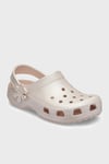 Classic Pearl Shine Clog K Logolu Çıkarılabilir Kayışlı Kız Çocuk Terlik 212814-6UR BEJ