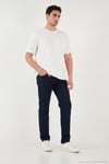 Comfort Boru Paça Normal Bel Pantolon Erkek Kot Pantolon 4412C66TEXAS LACİVERT