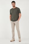 Comfort Boru Paça Normal Bel Pantolon Erkek Kot Pantolon 4412C66TEXAS BEJ