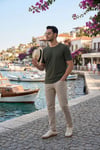 Comfort Boru Paça Normal Bel Pantolon Erkek Kot Pantolon 4412C66TEXAS BEJ