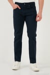 Comfort Boru Paça Normal Bel Pantolon Erkek Kot Pantolon 4412C66TEXAS LACİVERT