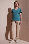 Comfort Fit Yüksek Bel Düz Paça Kadın Pantolon 25Y0477K1 BEJ