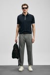 Comfort Pamuklu Düğmeli Erkek Polo Yaka T Shirt 111040252 LACİVERT