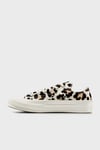 Converse Chuck All Star Logolu Leopar Desenli Sneaker Bayan Ayakkabı A14946C 286 Krem-Leopar
