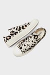 Converse Chuck All Star Logolu Leopar Desenli Sneaker Bayan Ayakkabı A14946C 286 Krem-Leopar