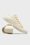 Converse Chuck Taylor All Star Deri Sneaker Bayan Ayakkabı A13814C 286 KREM