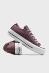 Converse Chuck Taylor All Star Lift Logolu Platform Taban Senaker Bayan Ayakkabı A10647C 239 BORDO
