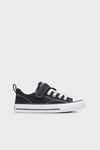 Converse Logolu Cırtlı Sneaker Unisex Çocuk Ayakkabı A06410C 001 SİYAH-BEYAZ