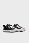 Converse Logolu Cırtlı Sneaker Unisex Çocuk Ayakkabı A06410C 001 SİYAH-BEYAZ