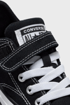 Converse Logolu Cırtlı Sneaker Unisex Çocuk Ayakkabı A06410C 001 SİYAH-BEYAZ