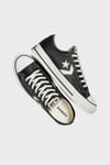 Converse Star Player Deri Sneaker Unisex Ayakkabı A06204C.001 SİYAH-BEYAZ