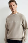Cooper Logolu Bisiklet Yaka Örme Erkek Sweat 112030198 BEJ