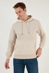 Core Jcoblack Relaxed Fit Kapüşonlu Erkek Sweat 12245407 BEJ