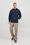 Core Jcoblack Relaxed Fit Kapüşonlu Erkek Sweat 12245407 LACİVERT
