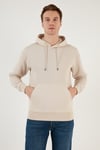 Core Jcoblack Relaxed Fit Kapüşonlu Erkek Sweat 12245407 BEJ