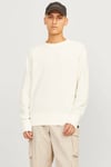 Core Jcomason Pamuklu Regular Fit Bisiklet Yaka Erkek Kazak 12264525 KREM