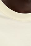 Core Logolu Pamuklu Regular Fit Bisiklet Yaka Erkek T Shirt 12289868 KREM