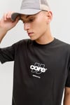 Core Logolu Pamuklu Regular Fit Bisiklet Yaka Erkek T Shirt 12289868 SİYAH