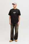 Core Logolu Pamuklu Regular Fit Bisiklet Yaka Erkek T Shirt 12289868 SİYAH