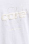 Core Logolu Pamuklu Regular Fit Bisiklet Yaka Erkek T Shirt 12289868 BEYAZ