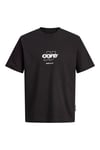 Core Logolu Pamuklu Regular Fit Bisiklet Yaka Erkek T Shirt 12289868 SİYAH