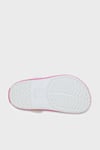 Crocband Clog K Logolu Çıkarılabilir Kayışlı Kız Çocuk Terlik 207006-6WU Beyaz-Fuşya