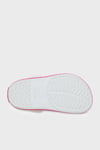 Crocband Clog T Logolu Çıkarılabilir Kayışlı Kız Çocuk Terlik 207005-6WU Beyaz-Fuşya