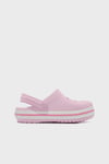 Crocband Clog T Logolu Çıkarılabilir Kayışlı Sandalet Kız Çocuk Terlik 207006-6GD AÇIK PEMBE