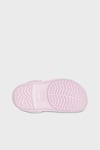 Crocband Clog T Logolu Çıkarılabilir Kayışlı Sandalet Kız Çocuk Terlik 207005-6GD AÇIK PEMBE